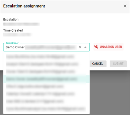 Escalation assignment